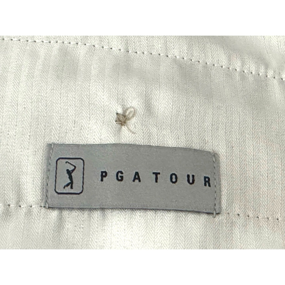 PGA Tour Men's Golf Bermuda Lightweight Shorts Tan/Beige Size 34 - Picture 14 of 16